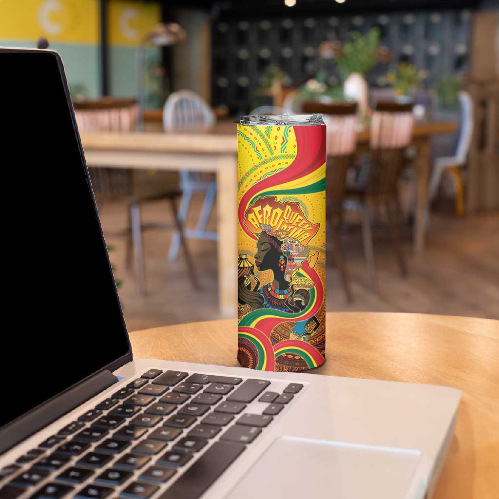 Afro Latina Queen Skinny Tumbler The Beauty Of Black Women - African Pride