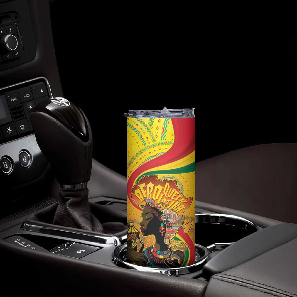 Afro Latina Queen Skinny Tumbler The Beauty Of Black Women - African Pride