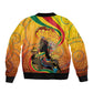 Afro Latina Queen Sleeve Zip Bomber Jacket The Beauty Of Black Women - African Pride