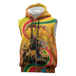 Afro Latina Queen Sleeveless Zip Hoodie The Beauty Of Black Women - African Pride