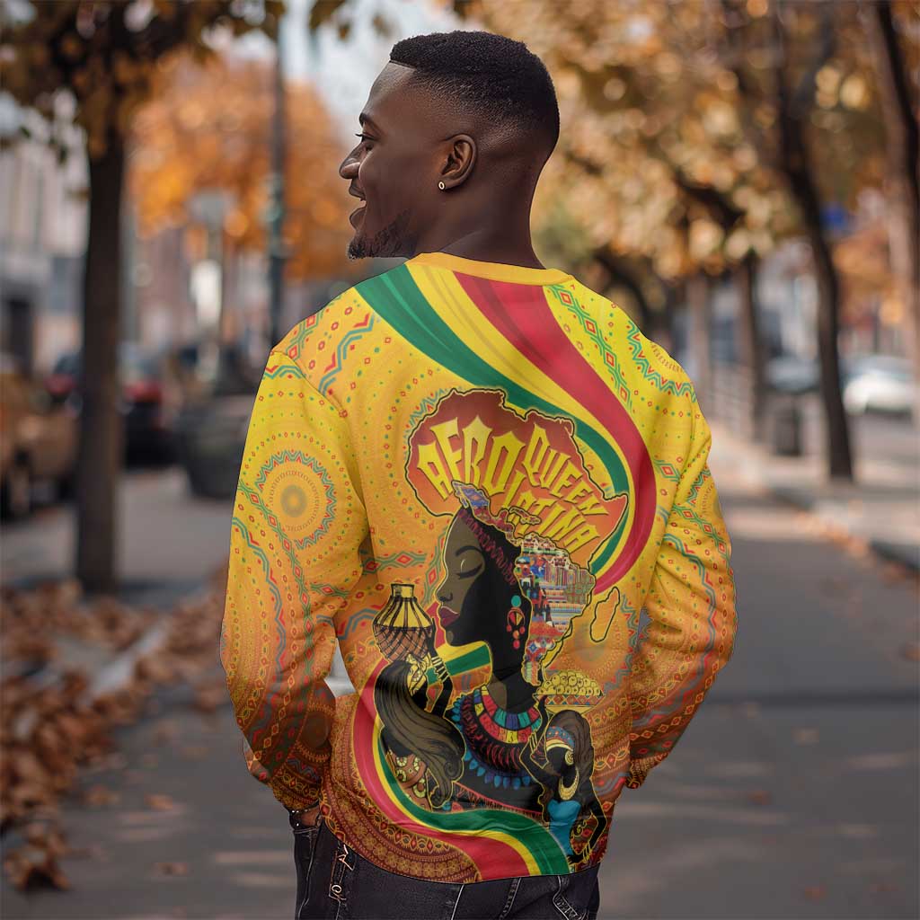 Afro Latina Queen Sweatshirt The Beauty Of Black Women - African Pride