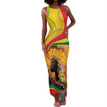 Afro Latina Queen Tank Maxi Dress The Beauty Of Black Women - African Pride