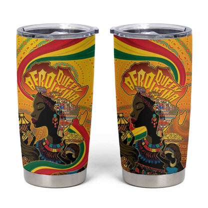 Afro Latina Queen Tumbler Cup The Beauty Of Black Women - African Pride