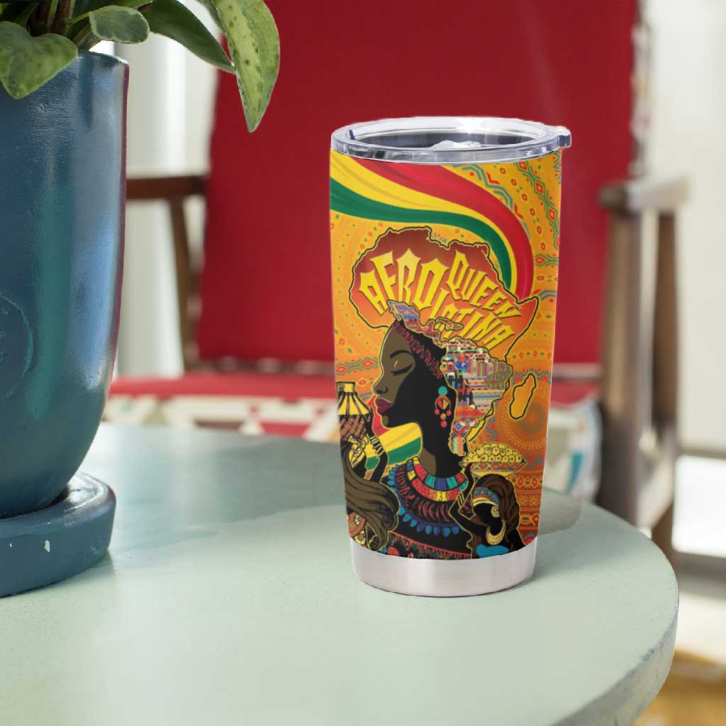 Afro Latina Queen Tumbler Cup The Beauty Of Black Women - African Pride