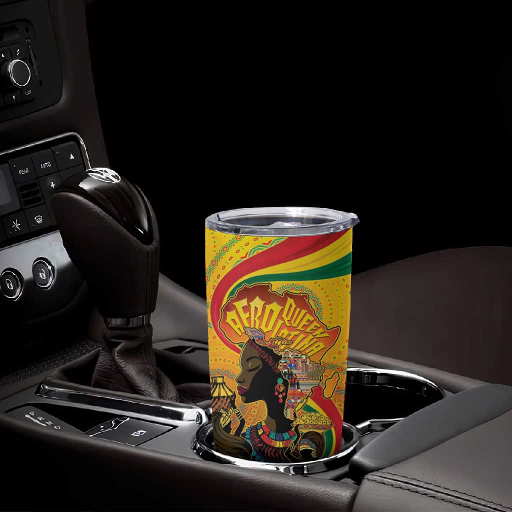 Afro Latina Queen Tumbler Cup The Beauty Of Black Women - African Pride