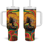 Afro Latina Queen Tumbler With Handle The Beauty Of Black Women - African Pride