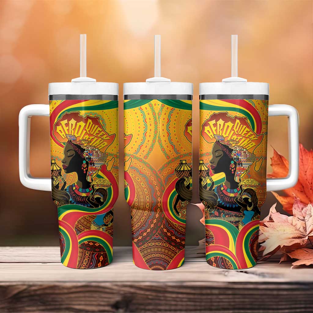 Afro Latina Queen Tumbler With Handle The Beauty Of Black Women - African Pride