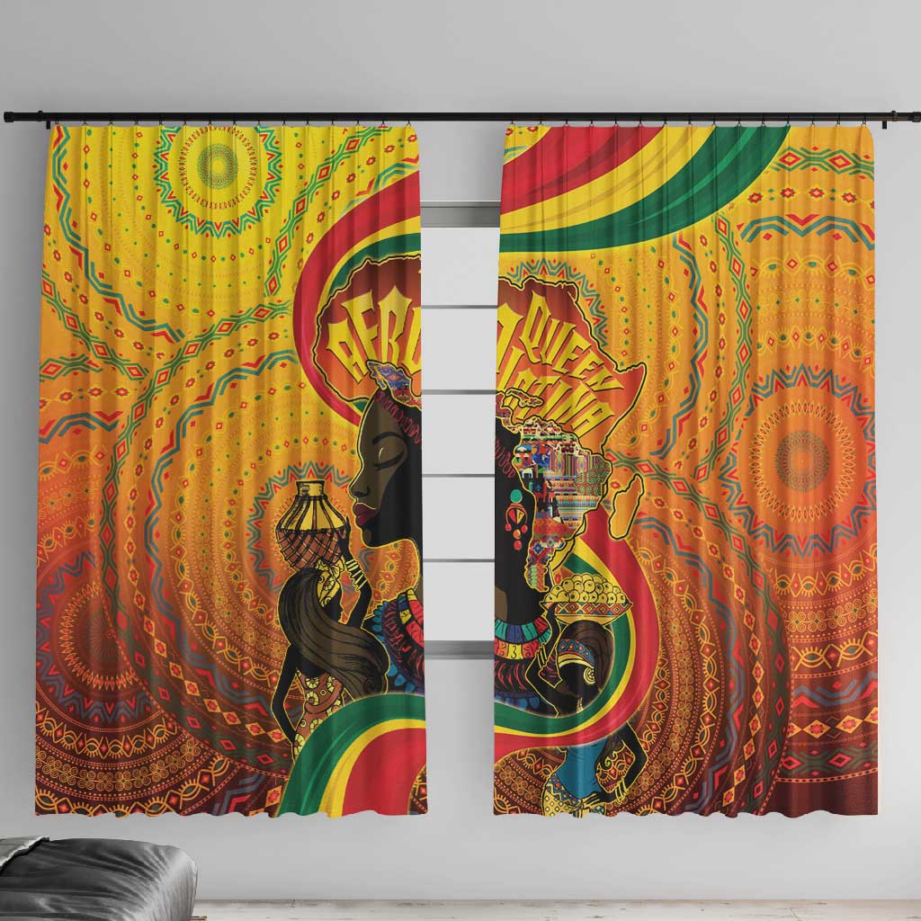 Afro Latina Queen Window Curtain The Beauty Of Black Women - African Pride