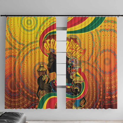 Afro Latina Queen Window Curtain The Beauty Of Black Women - African Pride