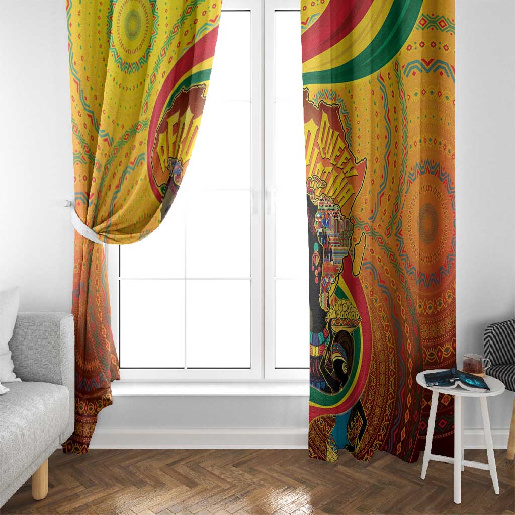 Afro Latina Queen Window Curtain The Beauty Of Black Women - African Pride