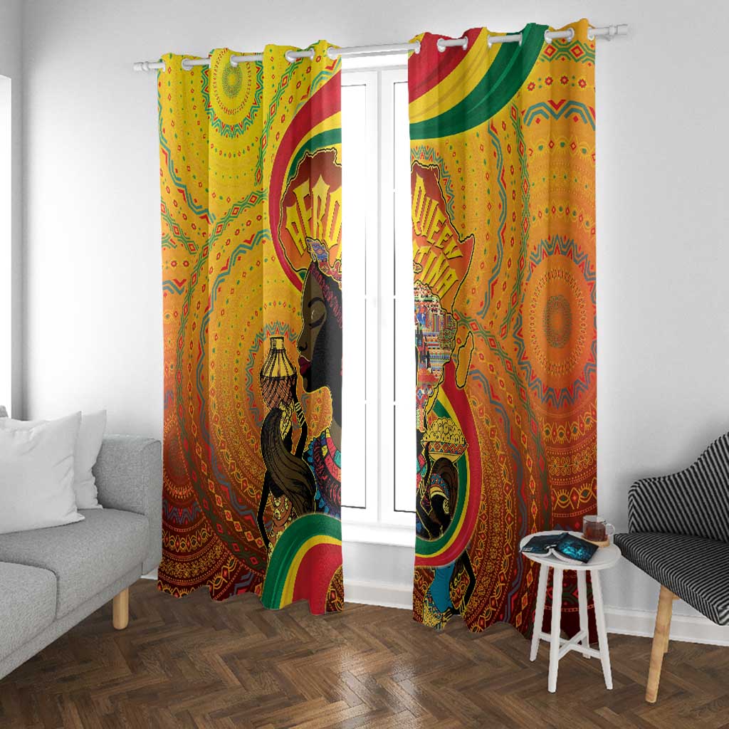 Afro Latina Queen Window Curtain The Beauty Of Black Women - African Pride