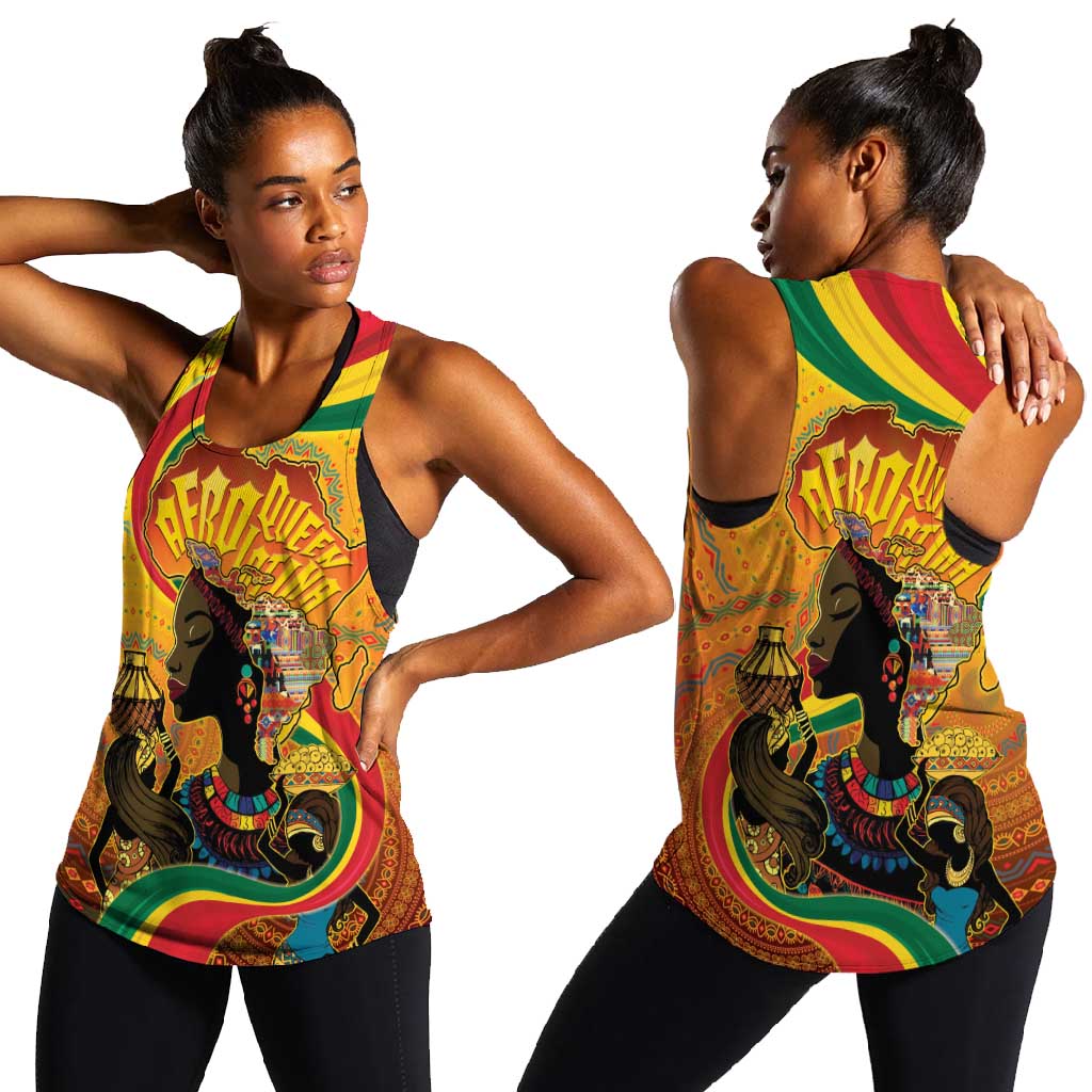 Afro Latina Queen Women Racerback Tank The Beauty Of Black Women - African Pride