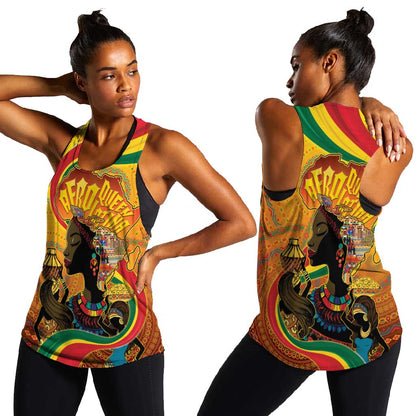 Afro Latina Queen Women Racerback Tank The Beauty Of Black Women - African Pride