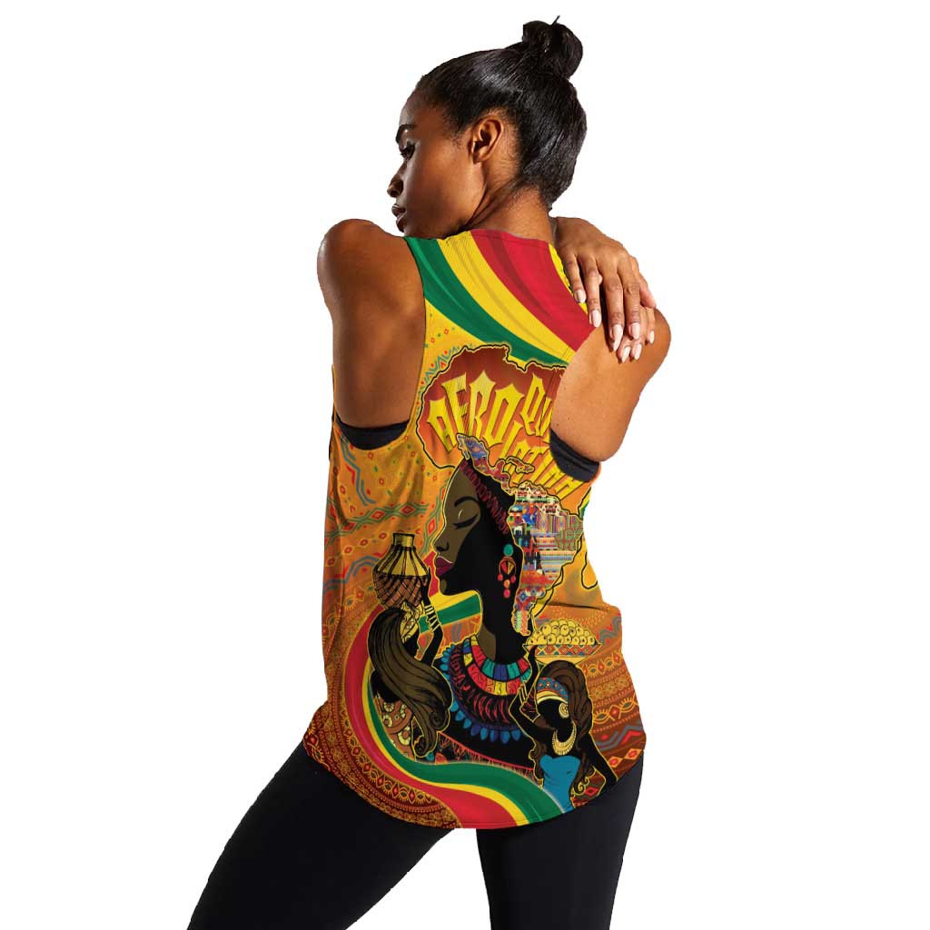 Afro Latina Queen Women Racerback Tank The Beauty Of Black Women - African Pride