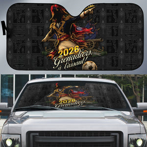 Haiti Football 2026 Auto Sun Shade Haiti Nan Mondyal
