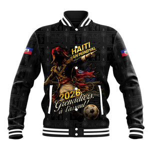 Custom Haiti Football 2026 Baseball Jacket Haiti Nan Mondyal