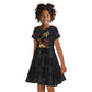 Custom Haiti Football 2026 Kid Short Sleeve Dress Haiti Nan Mondyal
