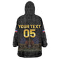 Custom Haiti Football 2026 Kid Wearable Blanket Hoodie Haiti Nan Mondyal