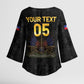 Custom Haiti Football 2026 Kimono Sleeve Blouse Haiti Nan Mondyal