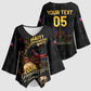 Custom Haiti Football 2026 Kimono Sleeve Blouse Haiti Nan Mondyal