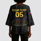 Custom Haiti Football 2026 Kimono Sleeve Blouse Haiti Nan Mondyal