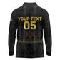 Custom Haiti Football 2026 Long Sleeve Polo Shirt Haiti Nan Mondyal