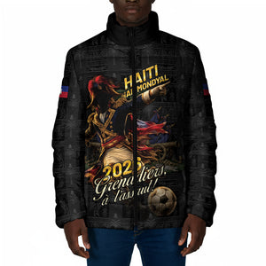 Custom Haiti Football 2026 Padded Jacket Haiti Nan Mondyal
