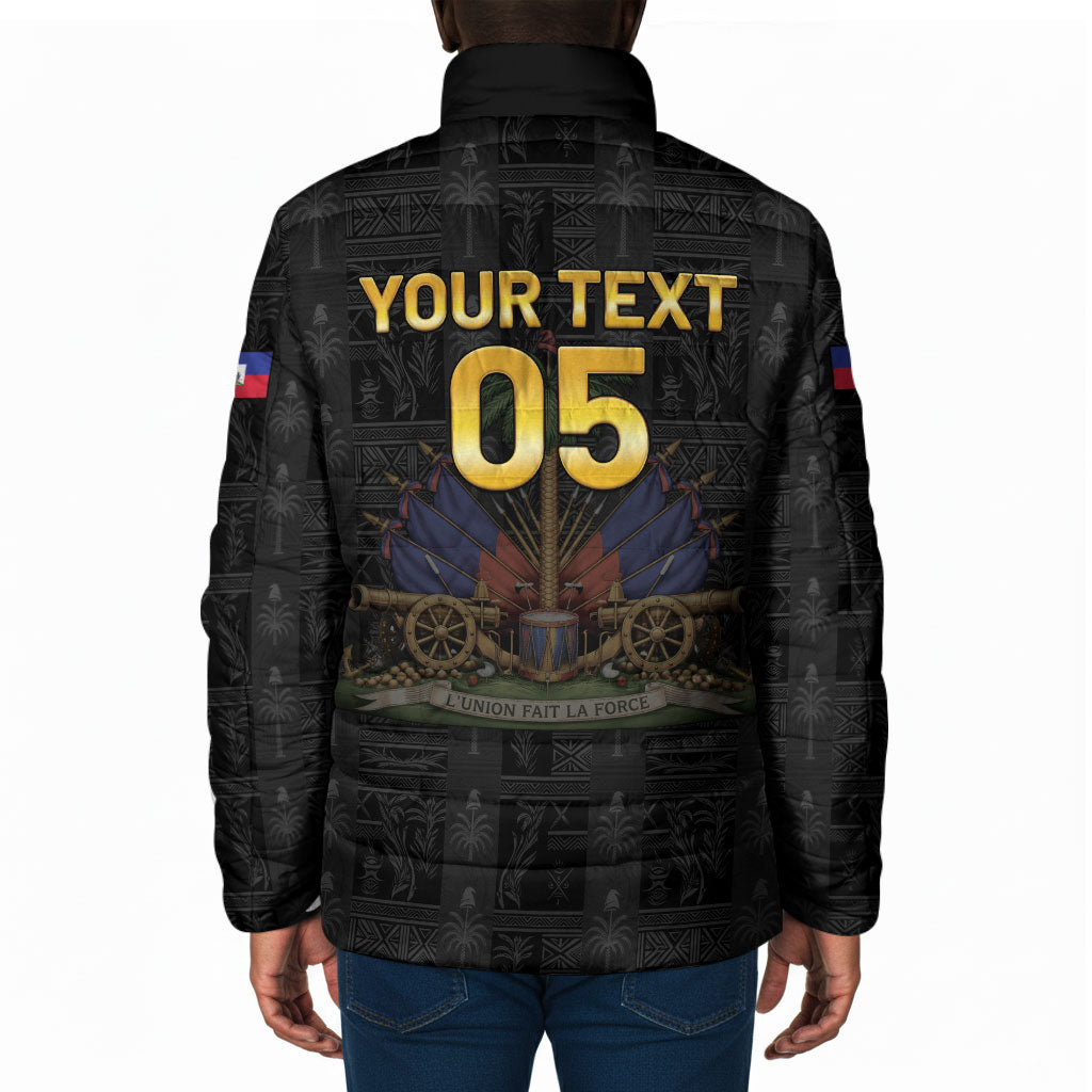 Custom Haiti Football 2026 Padded Jacket Haiti Nan Mondyal