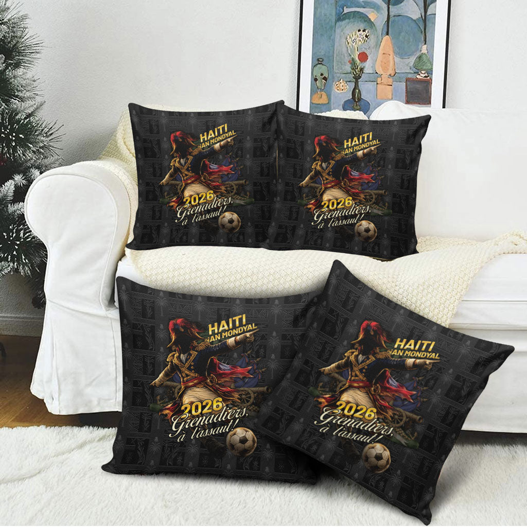 Haiti Football 2026 Pillow Cover Haiti Nan Mondyal