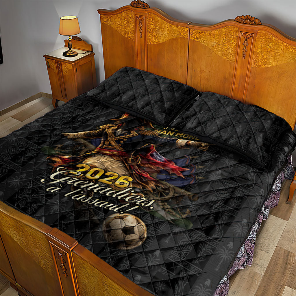 Haiti Football 2026 Quilt Bed Set Haiti Nan Mondyal