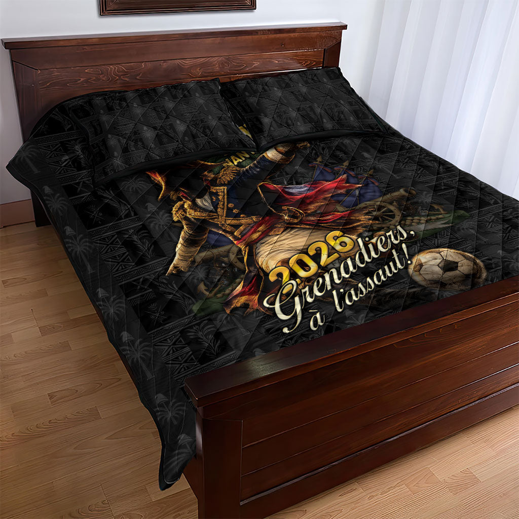 Haiti Football 2026 Quilt Bed Set Haiti Nan Mondyal