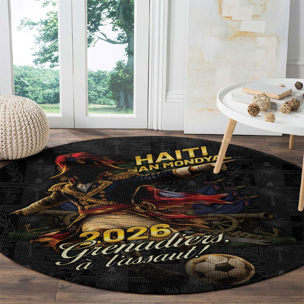Haiti Football 2026 Round Carpet Haiti Nan Mondyal