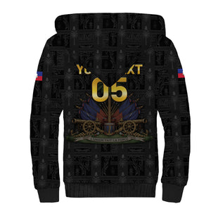 Custom Haiti Football 2026 Sherpa Hoodie Haiti Nan Mondyal