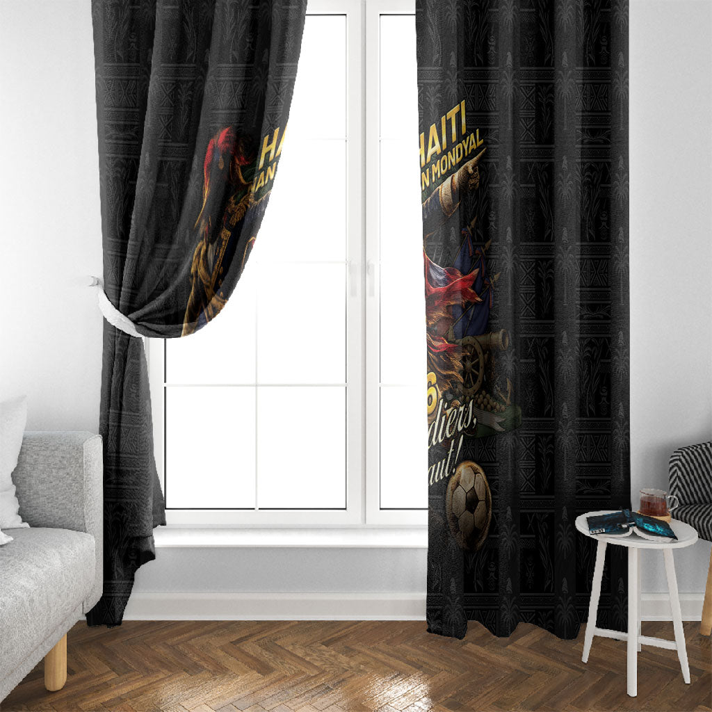 Haiti Football 2026 Window Curtain Haiti Nan Mondyal