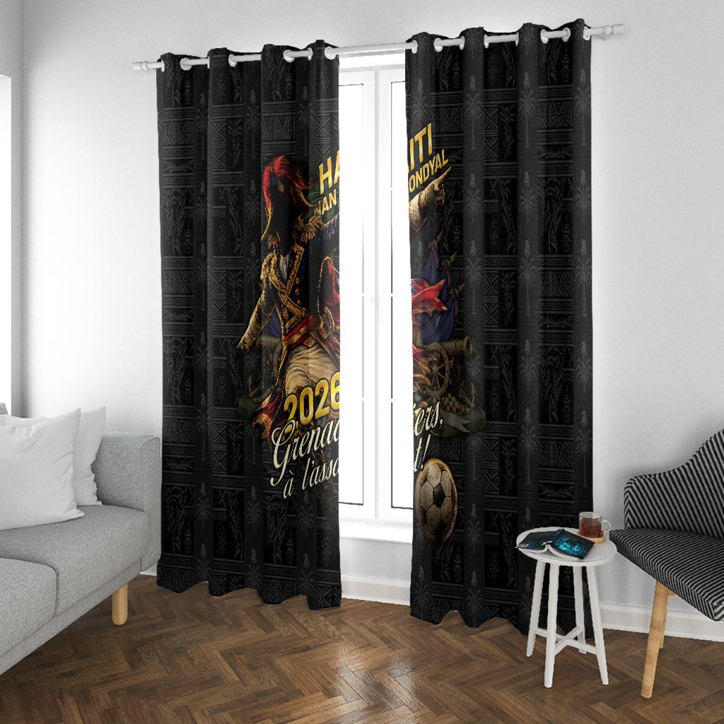 Haiti Football 2026 Window Curtain Haiti Nan Mondyal