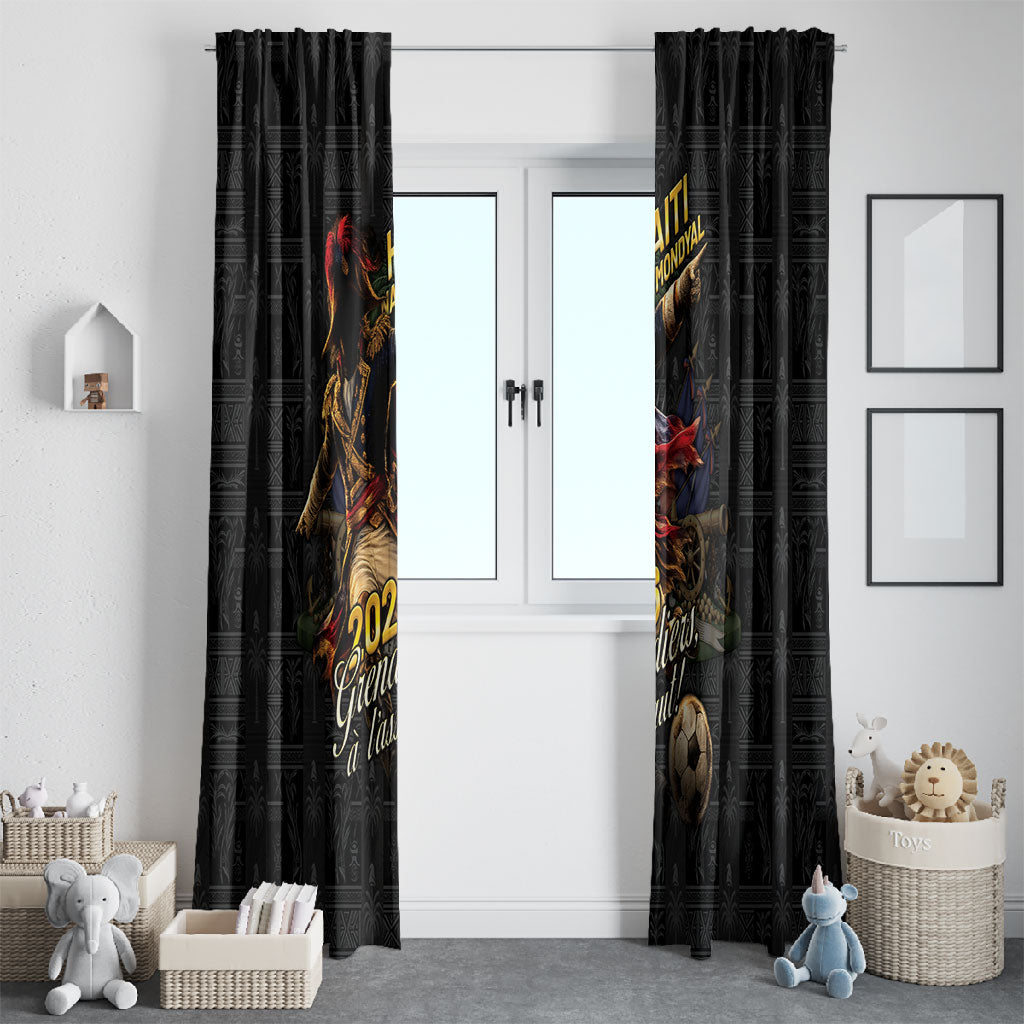 Haiti Football 2026 Window Curtain Haiti Nan Mondyal
