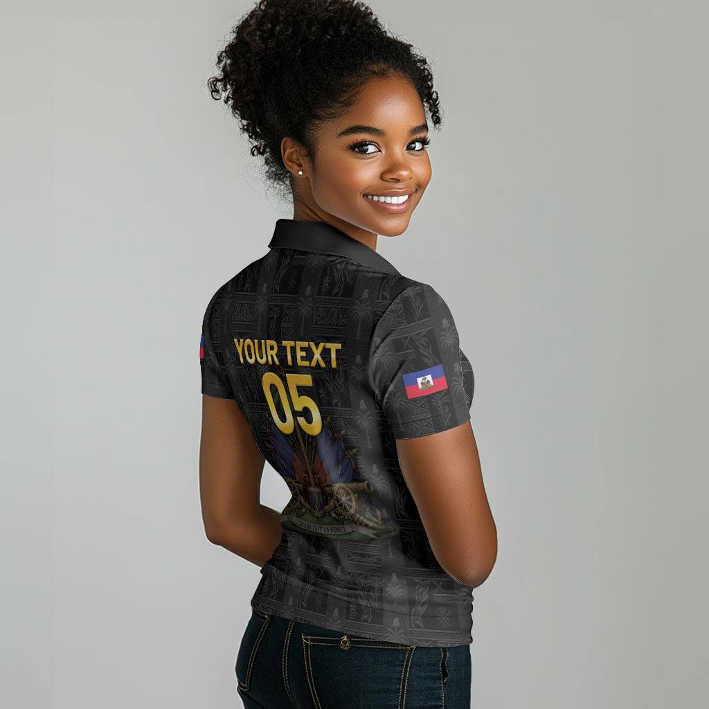 Custom Haiti Football 2026 Women Polo Shirt Haiti Nan Mondyal