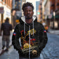 Custom Haiti Football 2026 Zip Hoodie Haiti Nan Mondyal