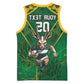 Custom South Africa Rugby 2024 Basketball Jersey Go Bokke African Pattern - African Pride