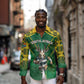 Custom South Africa Rugby 2024 Long Sleeve Button Shirt Go Bokke African Pattern