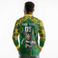 Custom South Africa Rugby 2024 Long Sleeve Polo Shirt Go Bokke African Pattern