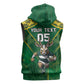 Custom South Africa Rugby 2024 Sleeveless Hoodie Go Bokke African Pattern - African Pride