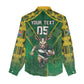 Custom South Africa Rugby 2024 Women Casual Shirt Go Bokke African Pattern LT05