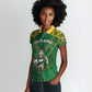 Custom South Africa Rugby 2024 Women Polo Shirt Go Bokke African Pattern