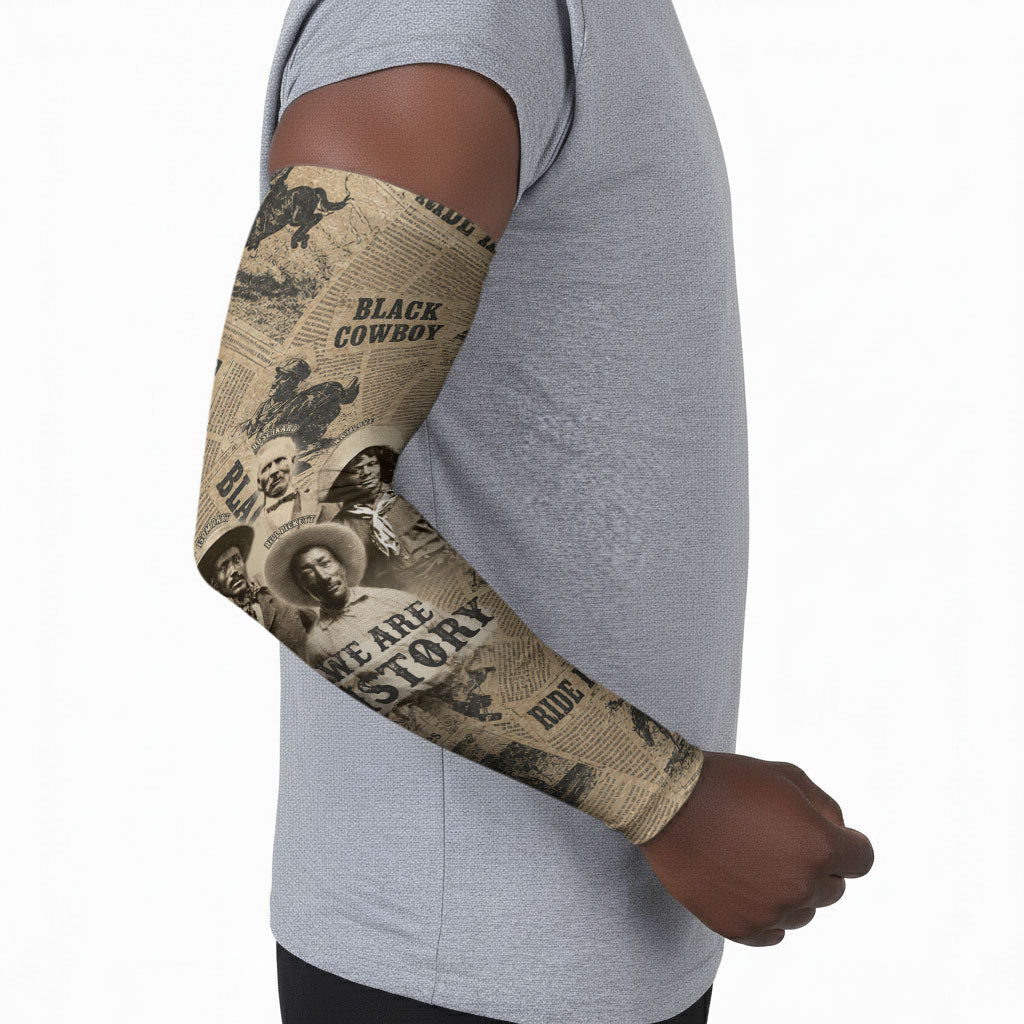 Black Cowboy Arm Sleeves Western Rodeo Melanin Black History