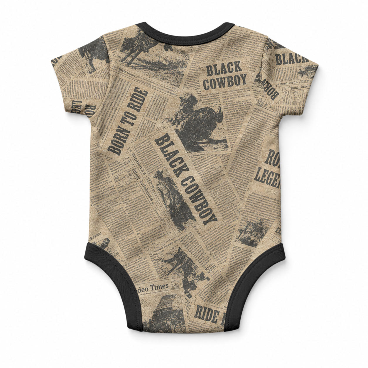Black Cowboy Baby Onesie Western Rodeo Melanin Black History