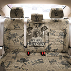 Black Cowboy Back Car Seat Cover Western Rodeo Melanin Black History