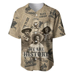 Black Cowboy Baseball Jersey Western Rodeo Melanin Black History