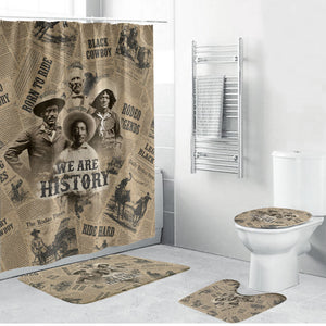Black Cowboy Bathroom Set Western Rodeo Melanin Black History