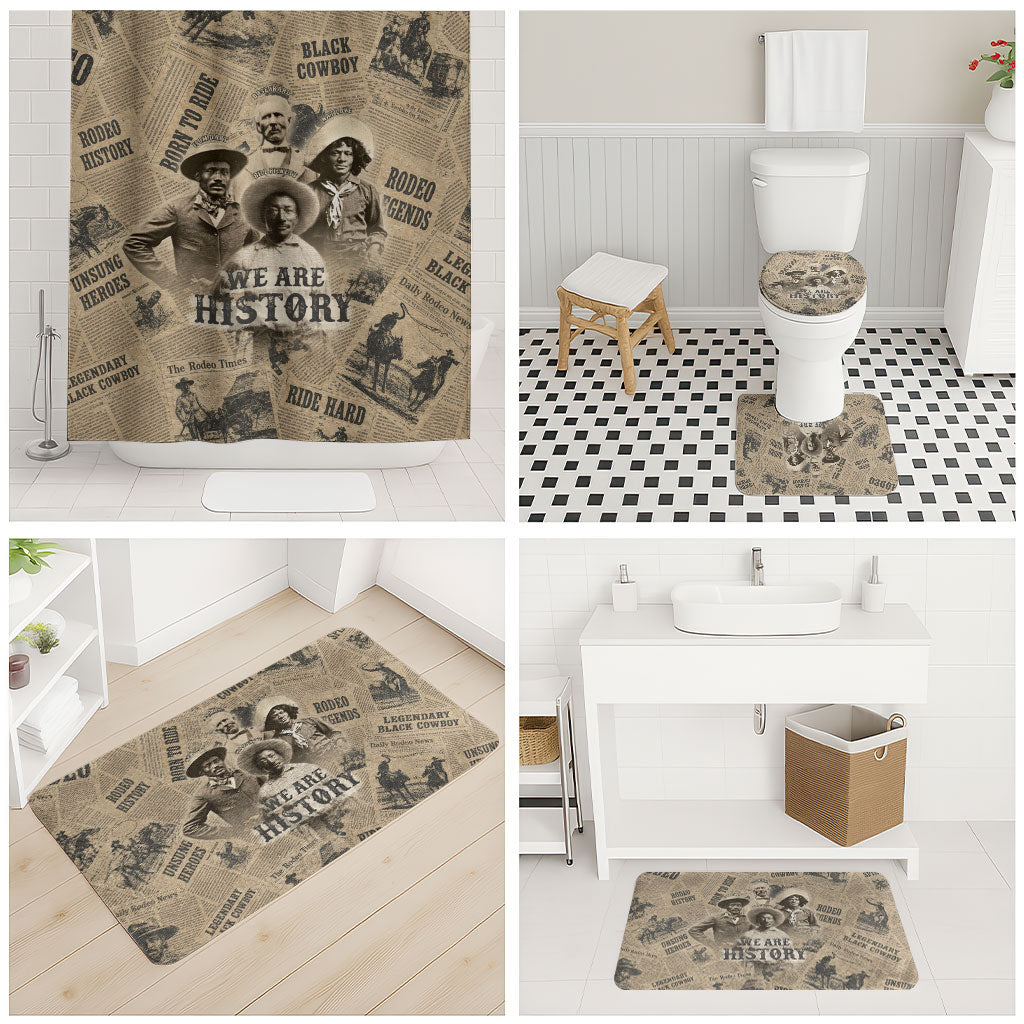 Black Cowboy Bathroom Set Western Rodeo Melanin Black History